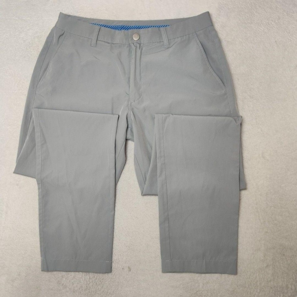 Bonobos Pants Mens 31x32 Gray Golf Athletic Flat Front Lightweight Work School - Picture 3 of 14